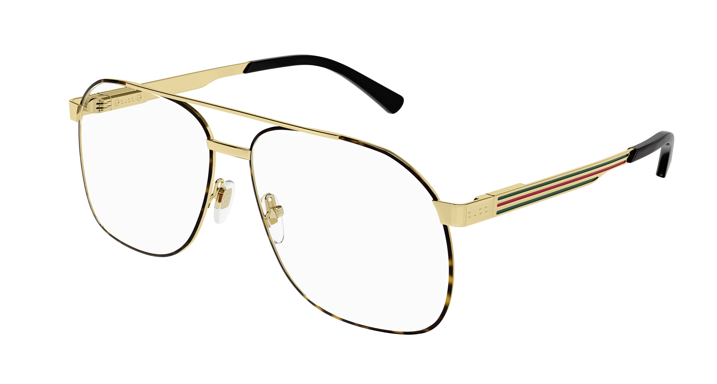 Gold gucci hot sale glasses mens